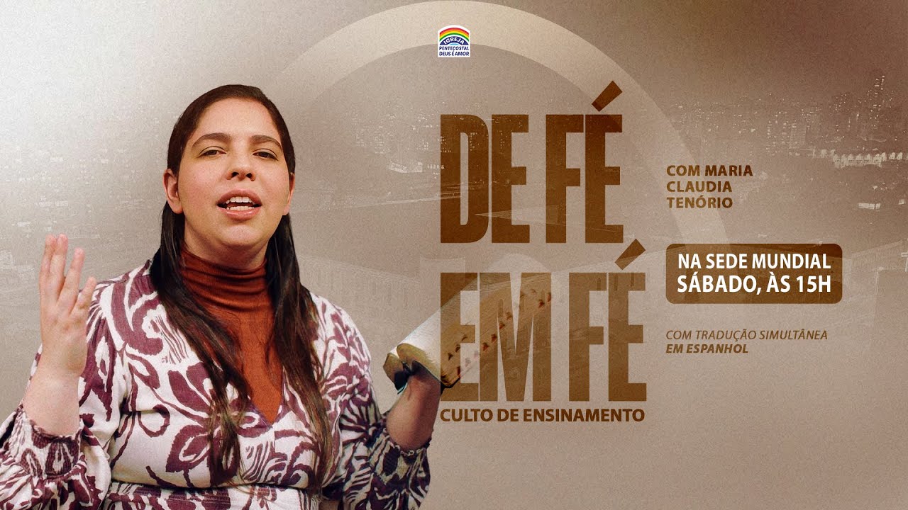 Pr. Jorge Tenório | De fé em fé | IPDA AO VIVO | 31/01/2026