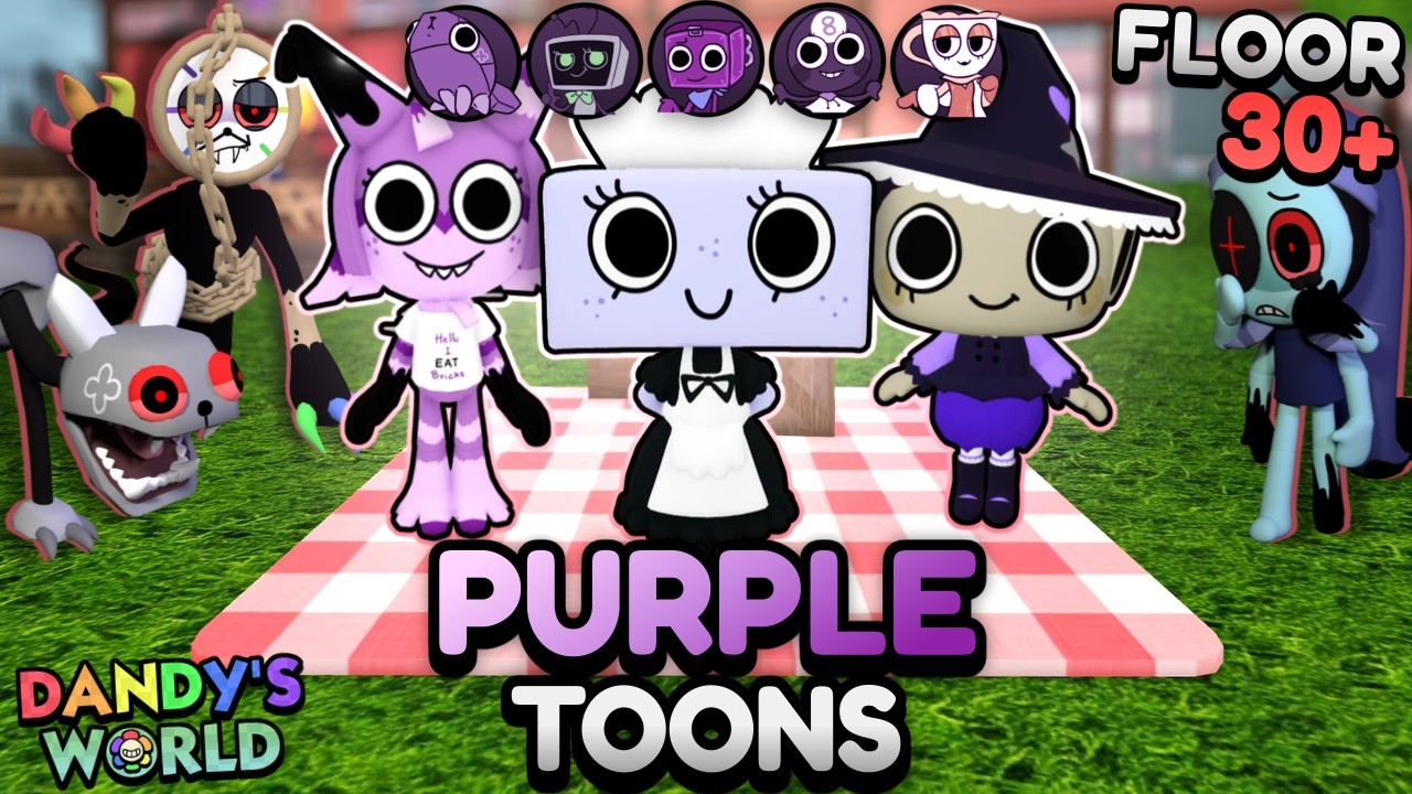 PURPLE ONLY RUN (FLOOR 30+) | DANDY'S WORLD
