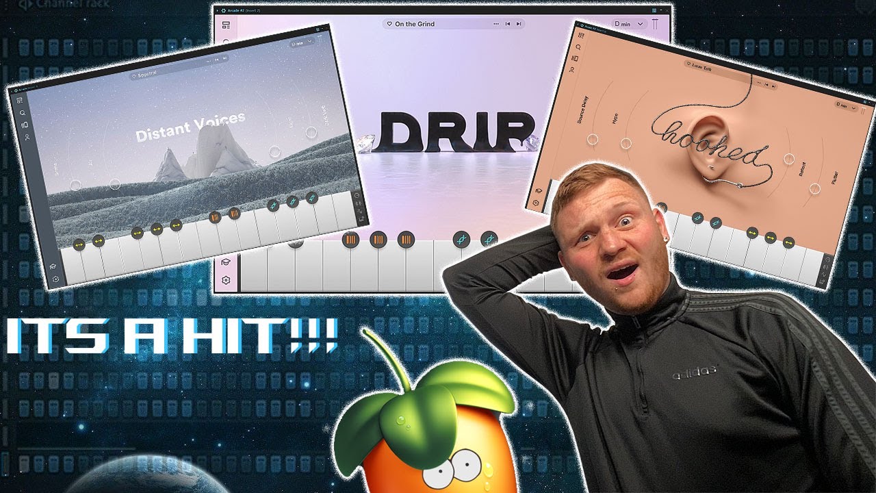 I MADE A HARD UK DRILL BEAT USING ONLY ARCADE FOR MELODIES?! *Its a hit* | FL STUDIO😈👀🔊