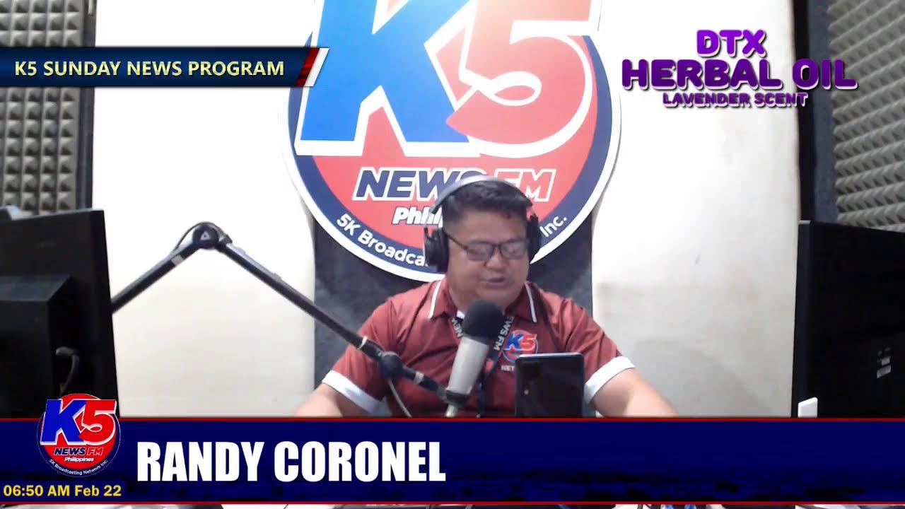 K5 News FM Bayawan Digital News Live Stream | K5 Sunday News Program hosted by K5 Randy Coronel