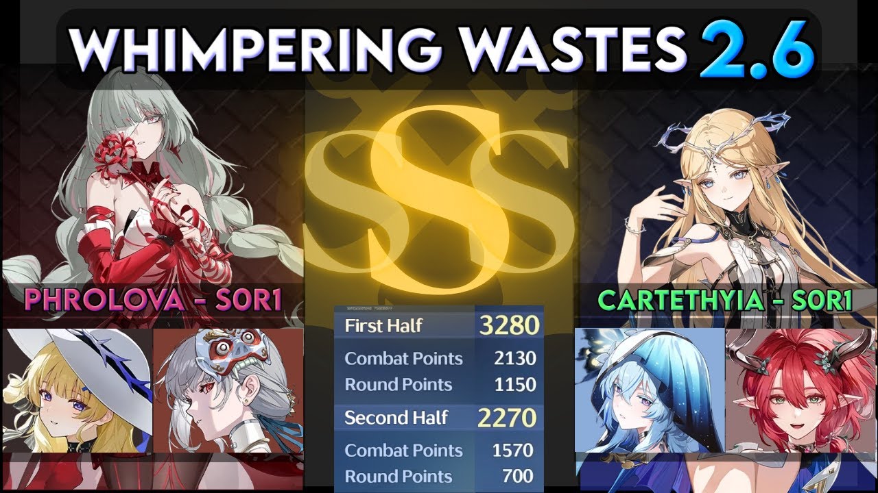 [Whimpering Wastes 2.6] Phrolova + Sanhua & Cartethyia || Wuthering Waves
