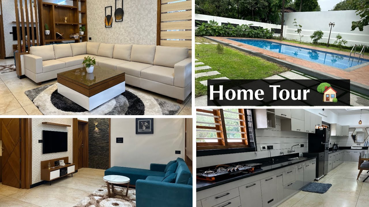 അതി മനോഹരമായ വീട് || Fully Furnished Trending Modern Home With Stunning Interior.