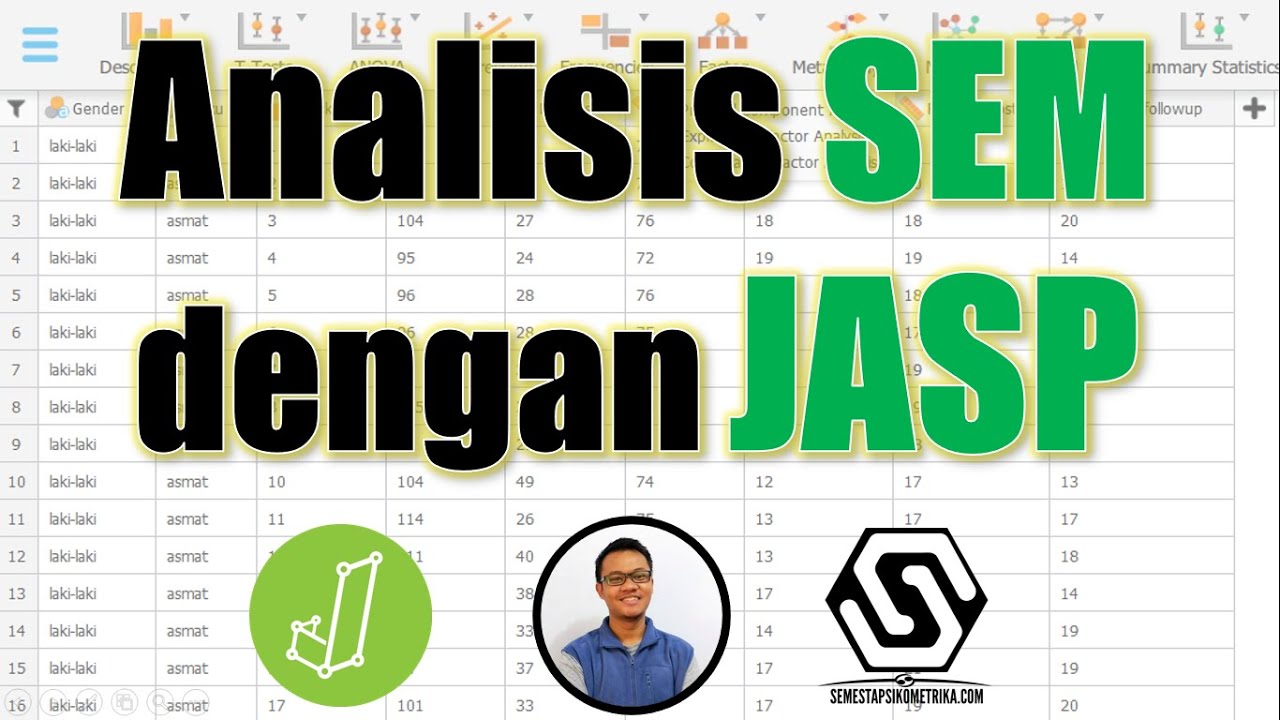 Cara Mudah Analisis SEM dengan JASP