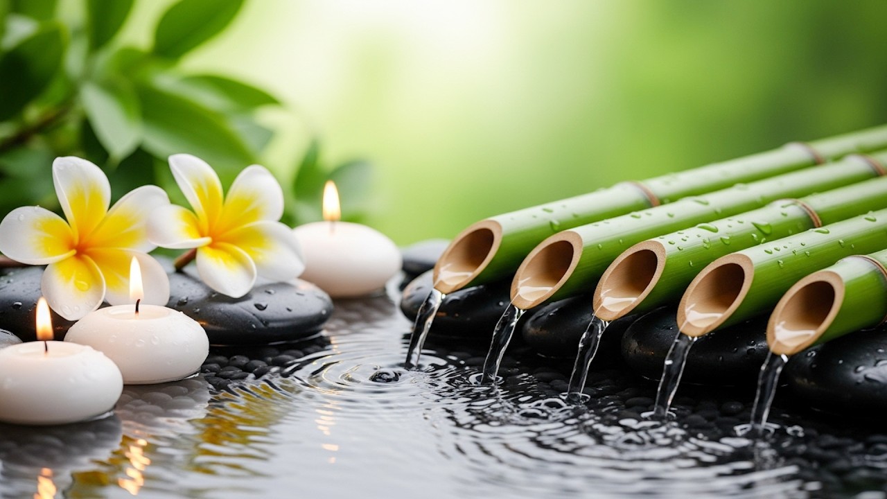 Gentle Bamboo Water & Bird Sounds 🌿 Natural Ambience for Deep Sleep (8 Hours, No Music)