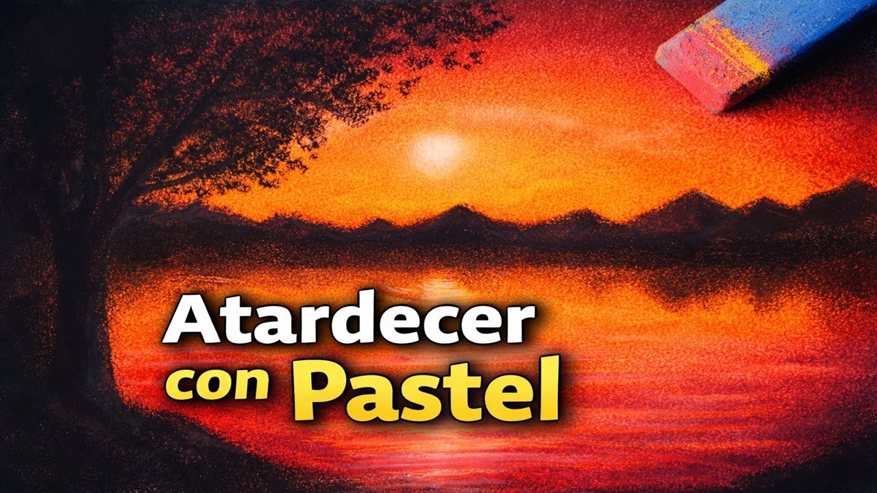 Cómo dibujar una PUESTA DE SOL con PASTEL SECO | Tutorial paso a paso