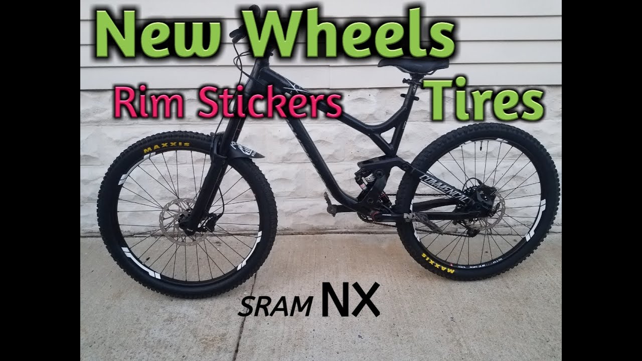 New Wheels, Tires, Rim Stickers, Install Sram NX