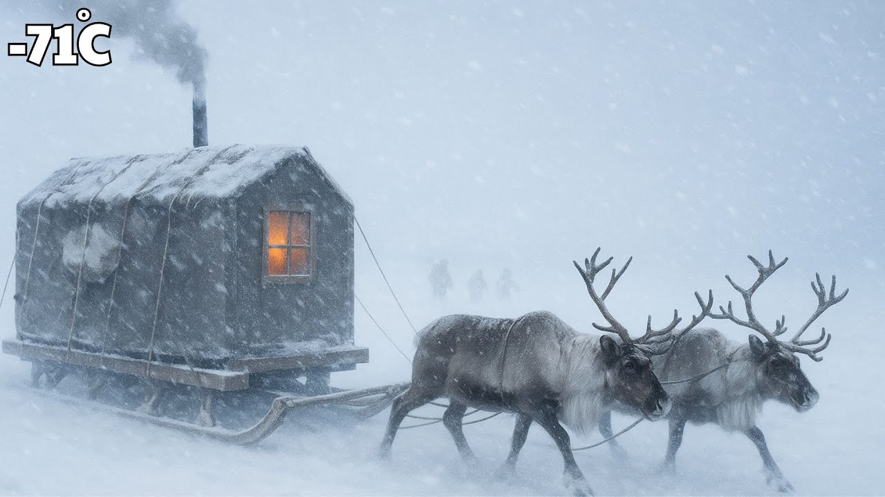100km Daily Migration | Inside the Moving Tents of Nenets Nomads in Siberia