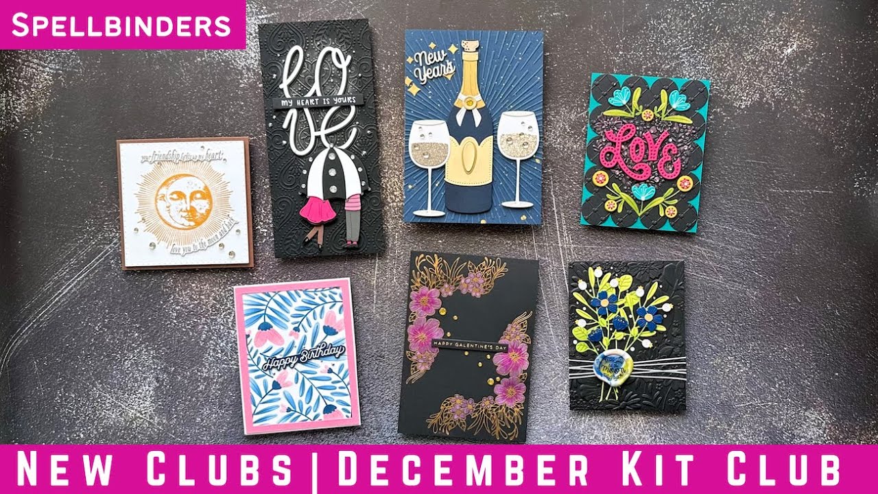 New! All-In-One Kit Club w/ Gifts for December Kit Club at Spellbinders | #teamspellbinders