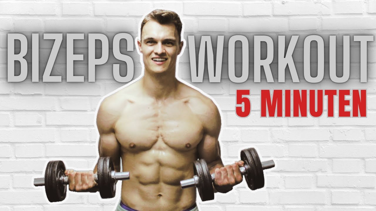 5 Minuten Bizeps Workout mit Kurzhanteln | Extrem effektiv