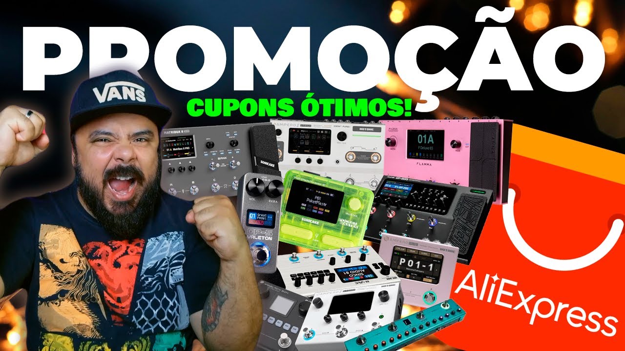 PEDALEIRAS DE GUITARRA E EQUIPAMENTOS EM PROMO&Ccedil;&Atilde;O ABSURDA NO ALIEXPRESS, COMO COMPRAR SEM ERRO! J&Aacute;!