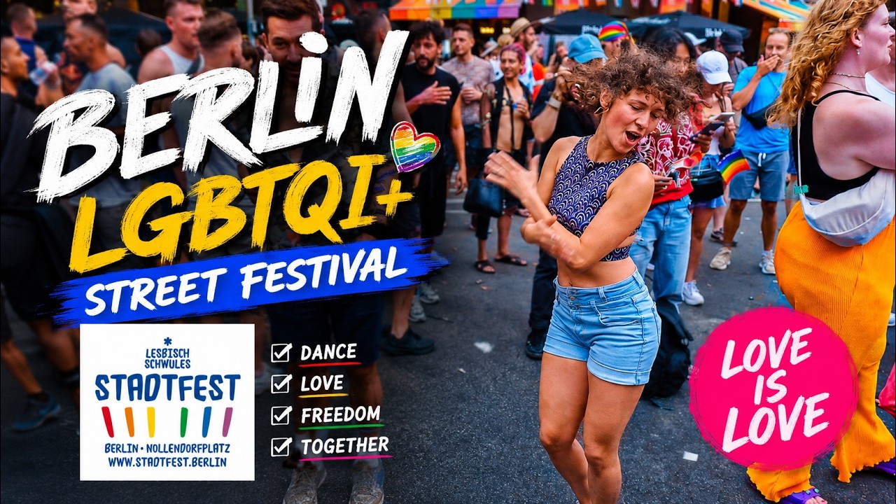Gay, Lesbian Street Festival - Berlin Motzstraßenfest 2024 - Walkthrough