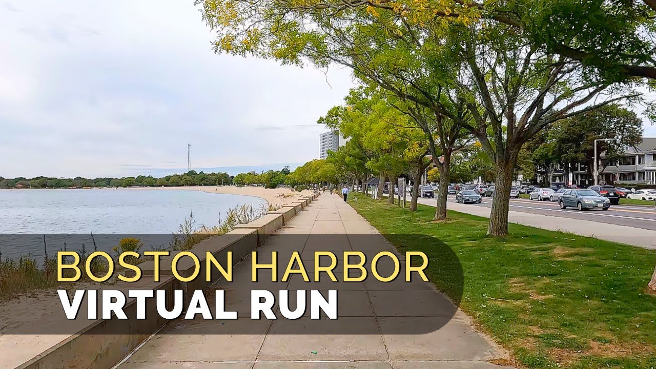 Virtual Running in Boston - Boston Harbor - South Boston to Dorchester