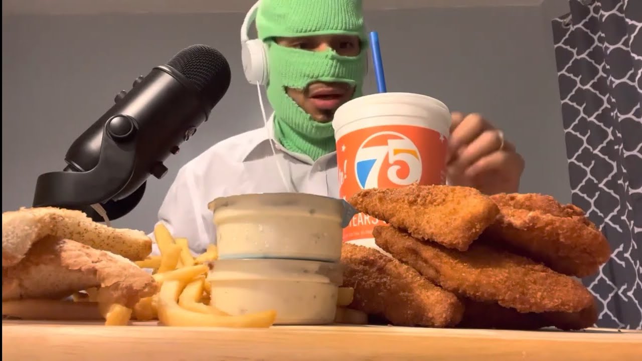 #ASMR FISH BASKET FROM DAIRY QUEEN SO GOOD #ASMREATING
