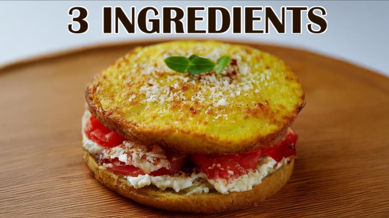 3 INGREDIENT AVOCADO BREAD | Baked Avocado Patties | Keto Bread, Low Carb Sandwich