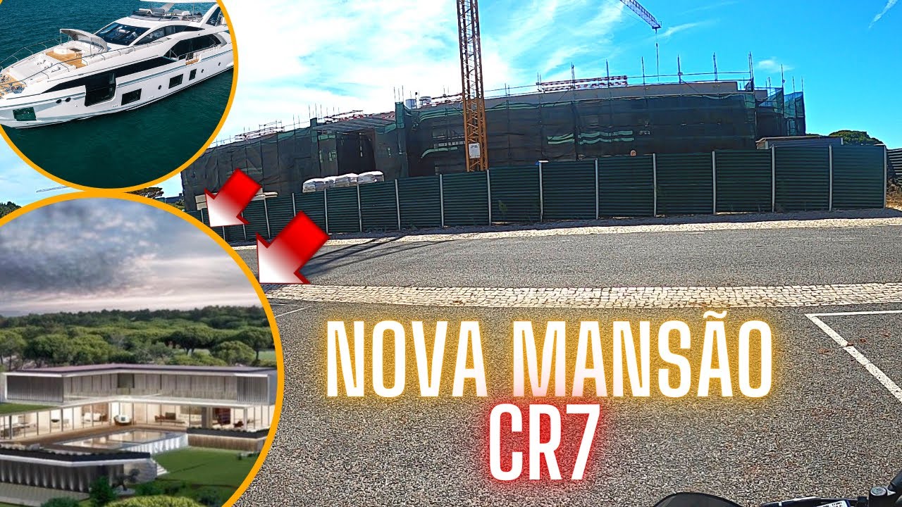 NOVA MANSÃO DE CRISTIANO RONALDO E YACHT em Cascais  +30MILHÕES