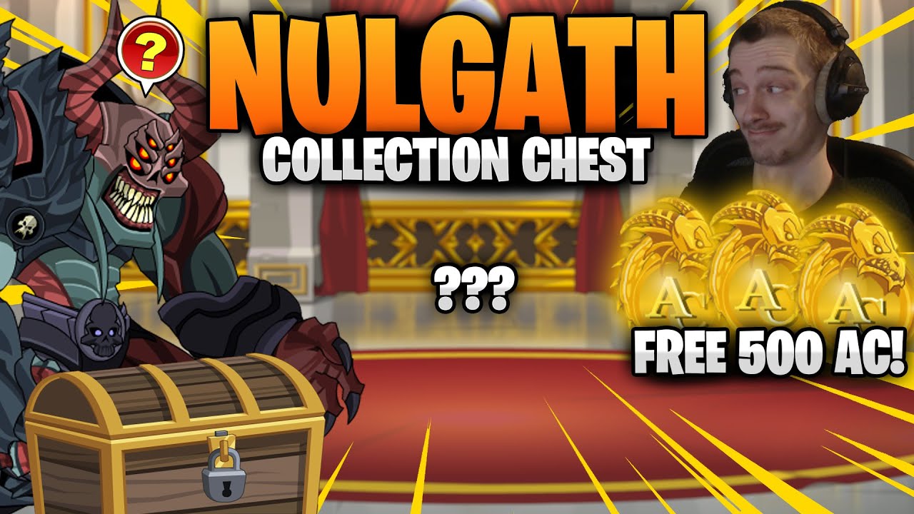 Nulgath 2025 Collection 10k Chest! 500 Free Acs! AQW