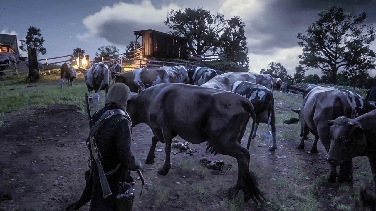 Red Dead Redemption 2 Кража коров RDR2