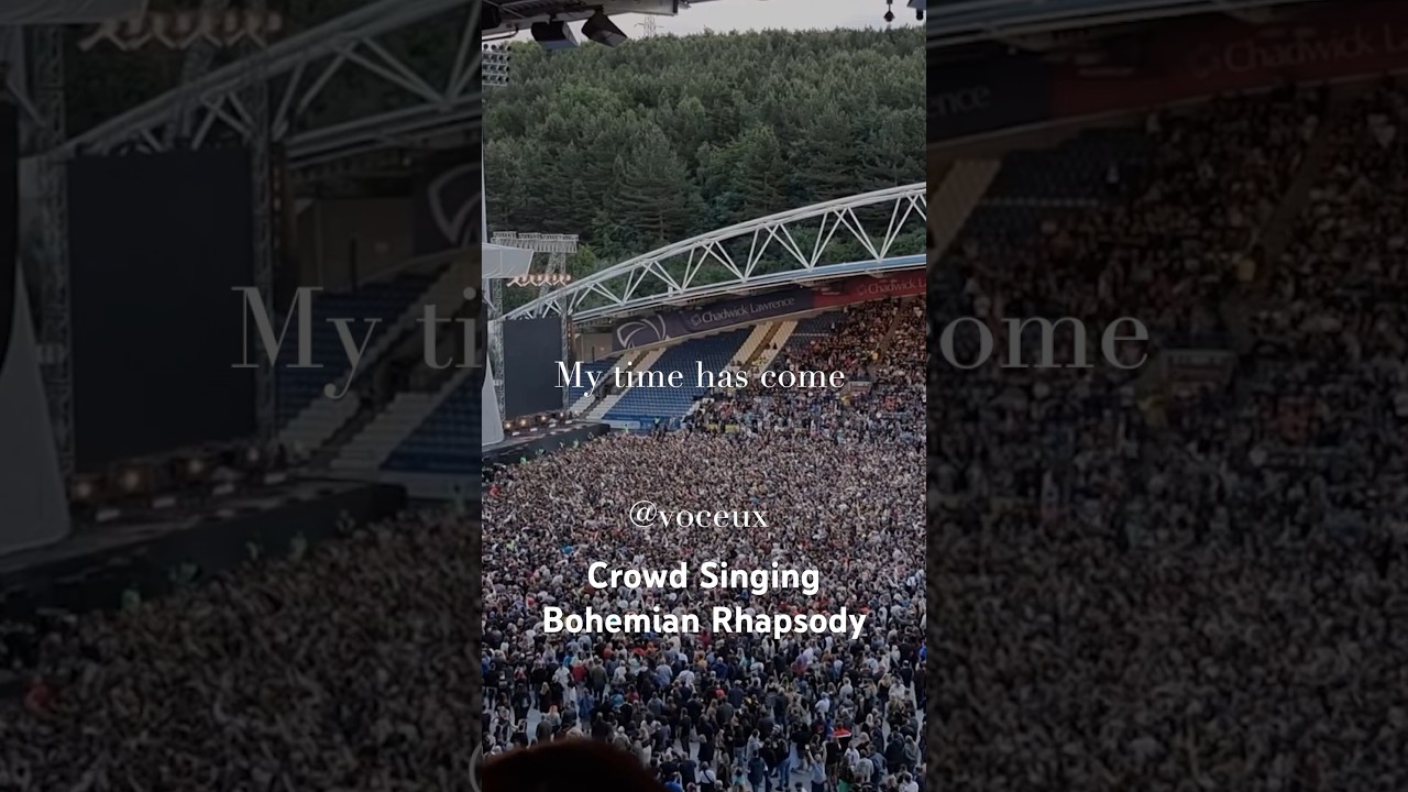 Crowd Singing Bohemian Rhapsody #acapella #vocalsonly #voice #voceux #vocals #freddiemercury #music
