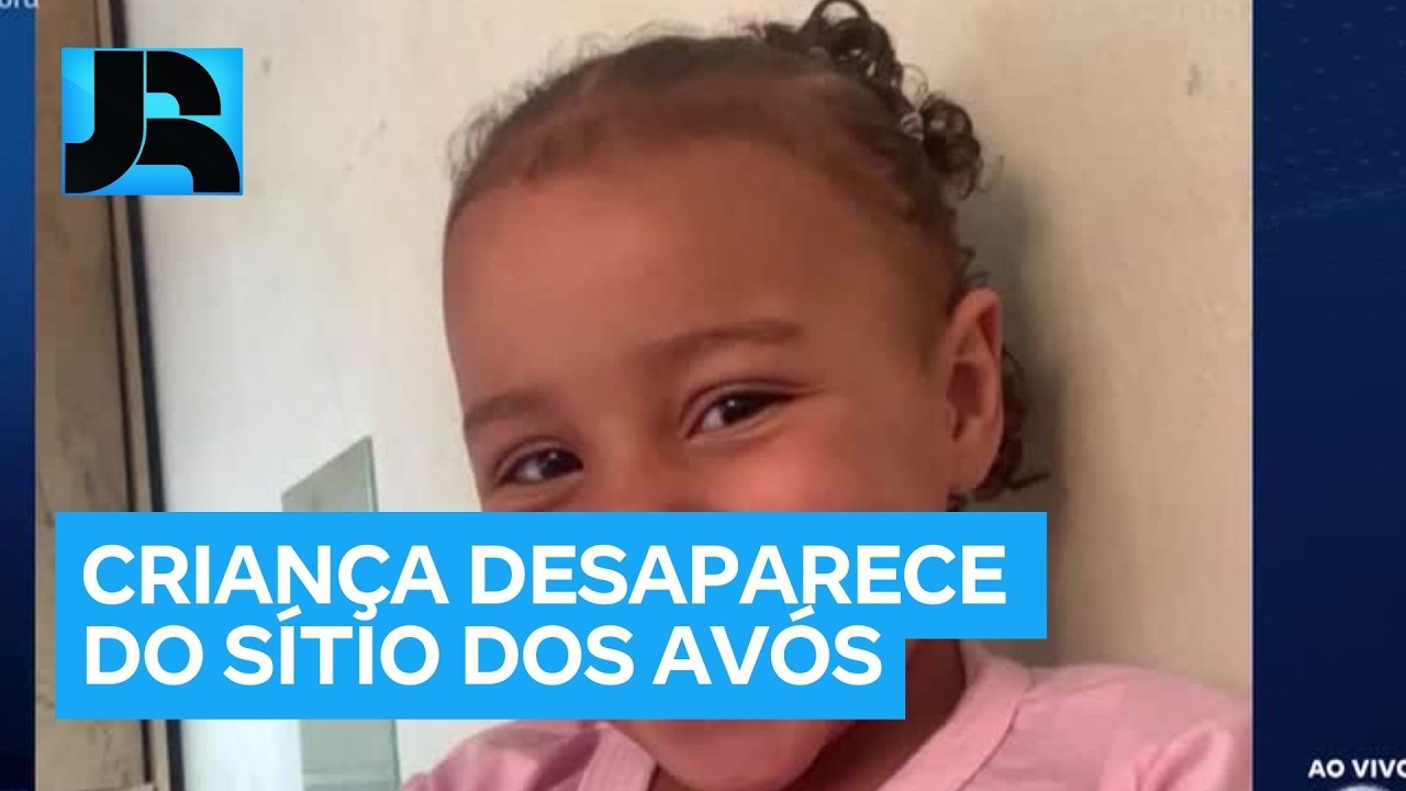 Menina de quatro anos desaparece do sítio dos avós no interior de MG