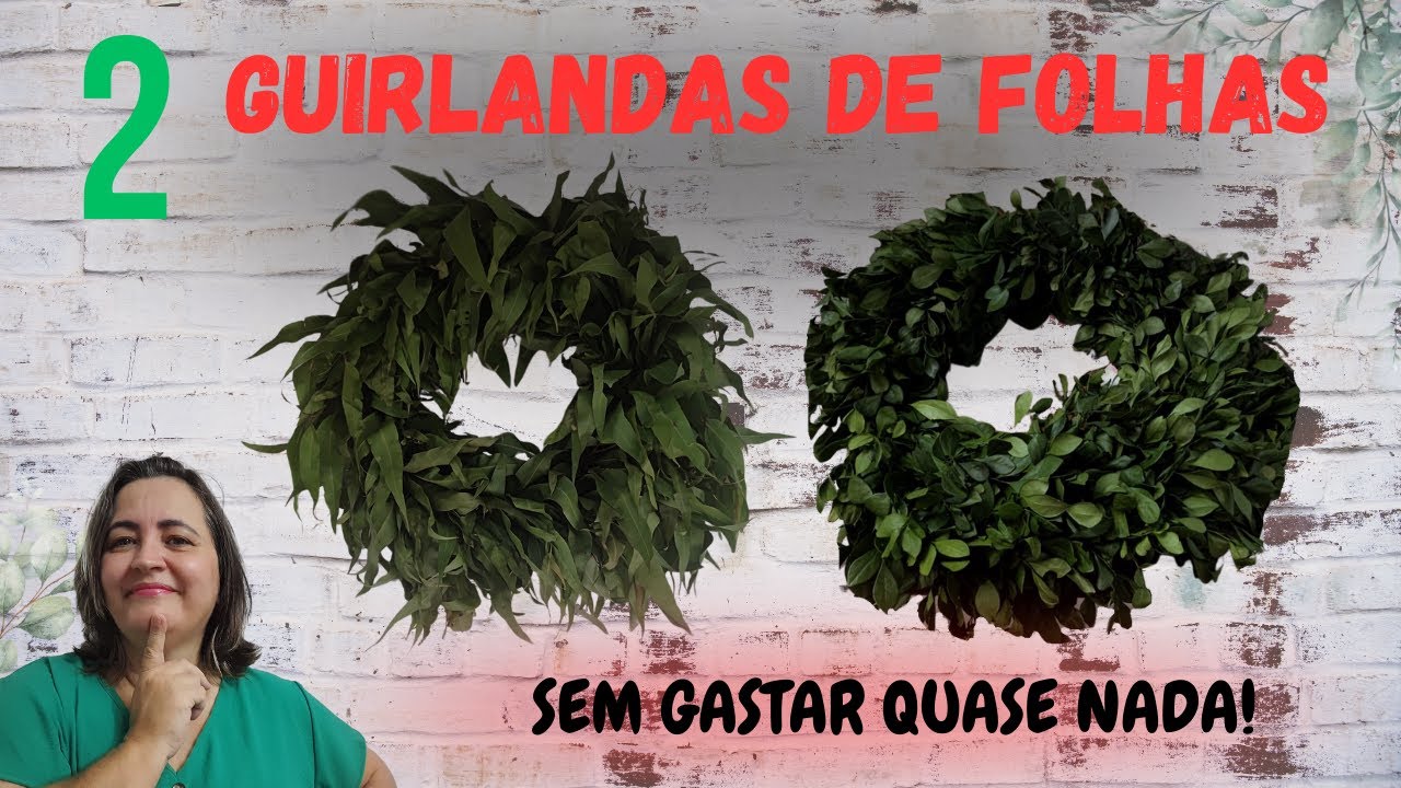 PARE DE GASTAR DINHEIRO - FAÇA VOCÊ MESMA 2 LINDAS GUIRLANDAS