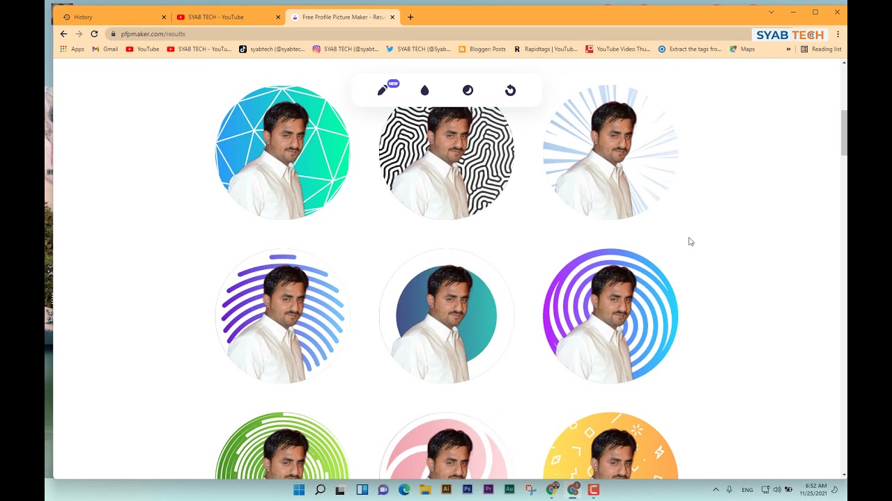 How to Make Profile Picture awesome in just one click pfpmaker tutorial