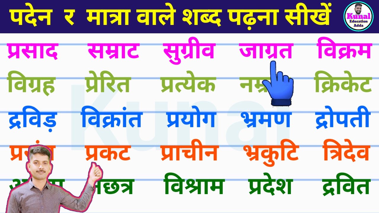 हिंदी पढ़ना कैसे सीखें? | how to learn hindi | सभी मात्रा वाले शब्द hindi padhna kaise sikhe #hindi