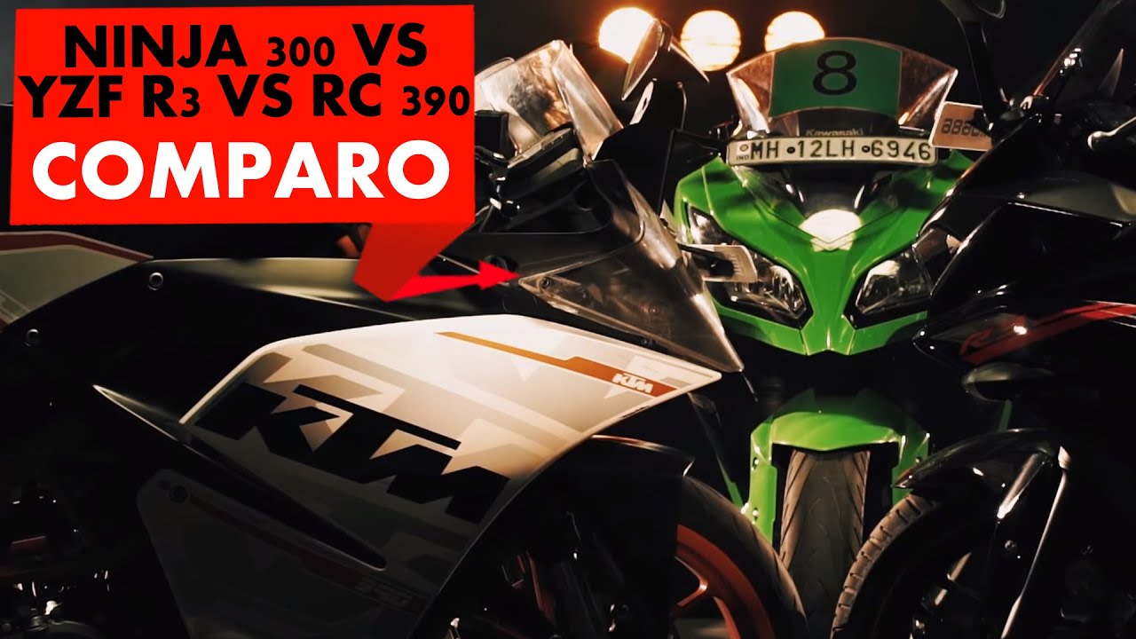 Yamaha YZF R3 vs KTM RC390 vs Kawasaki Ninja 300 : Review : PowerDrift