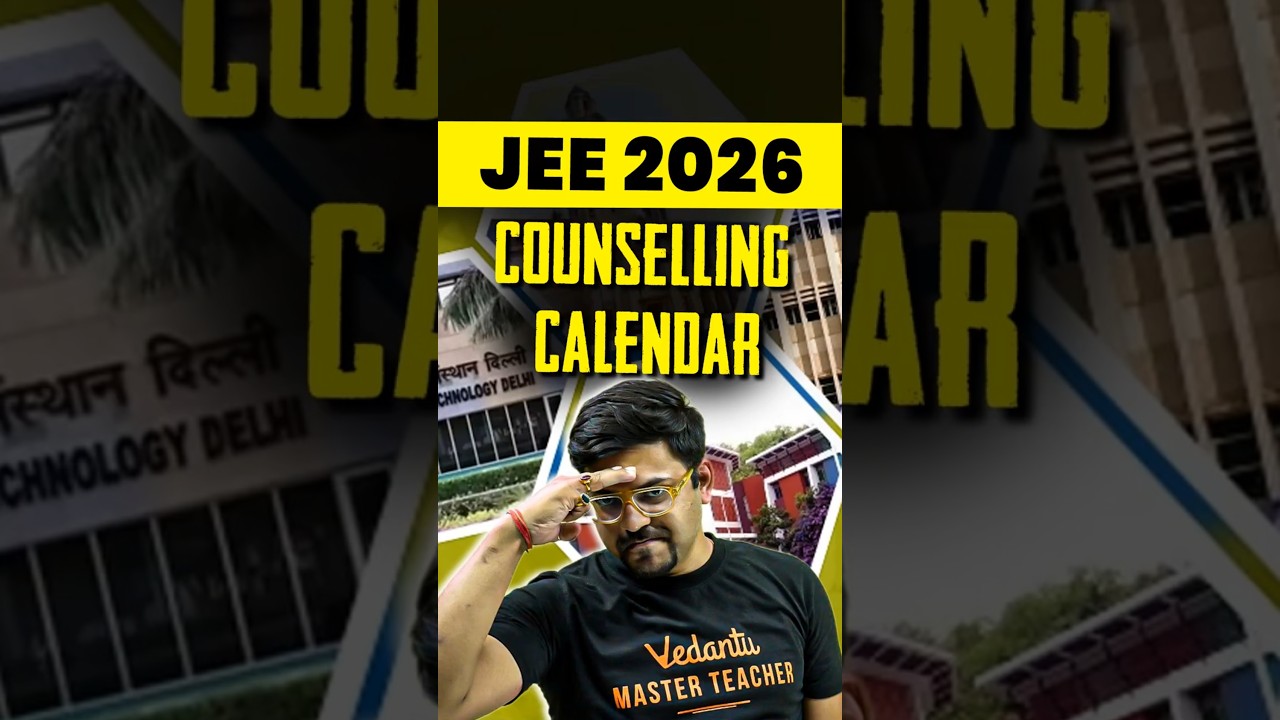 JEE 2026 | JoSAA Counselling Calender! #jee #counselling #calender #josaa #josaa2026 #shorts #iit