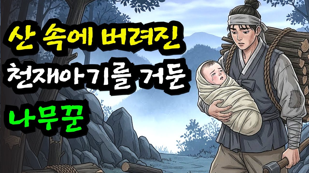 산 속에 버려진 천재아기를 거둔 나무꾼, 10년 뒤 [야담·민담·전래·설화·전설·옛날이야기]