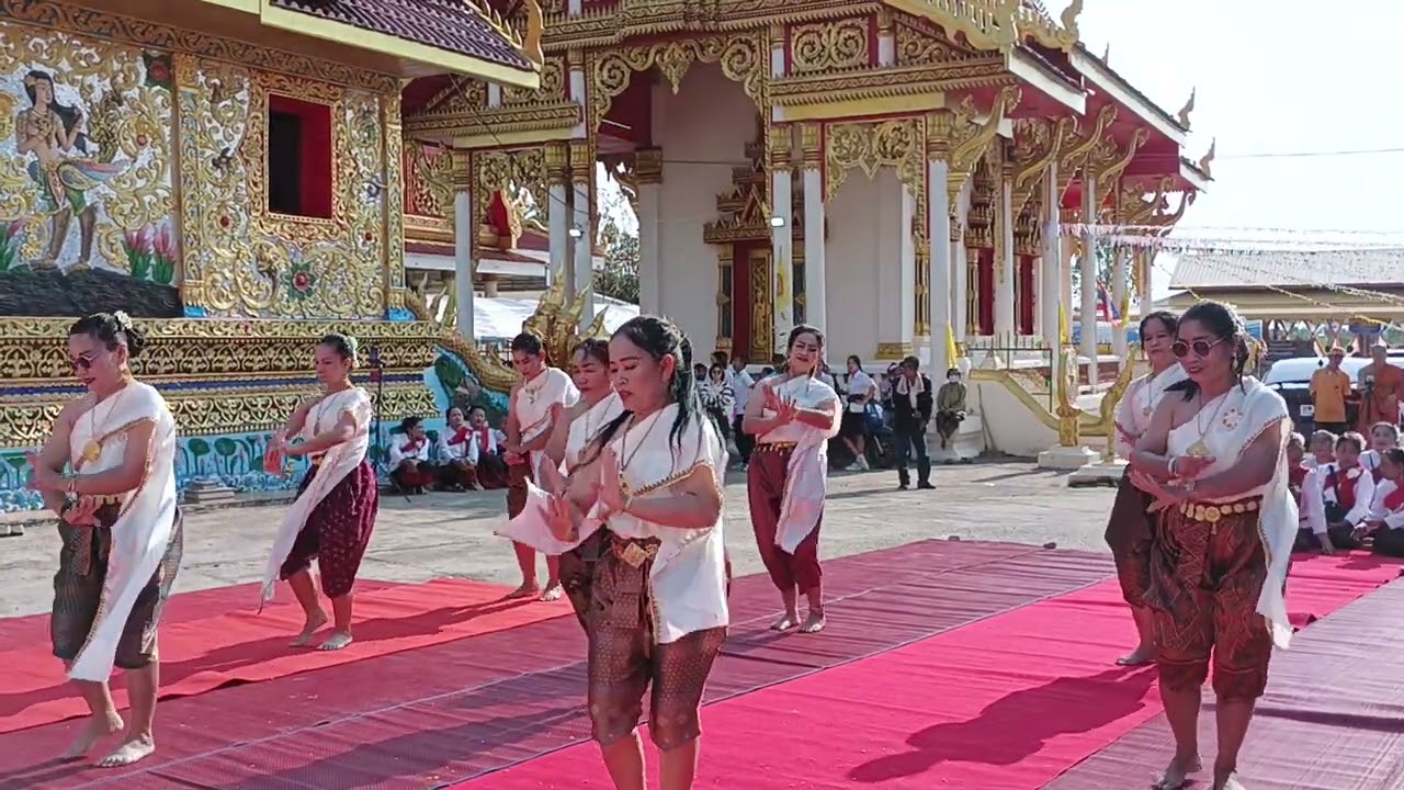 รำบวงสรวง กลุ่มนางรำจิตอาสาตำบลกุดฉิม 12/3/2569