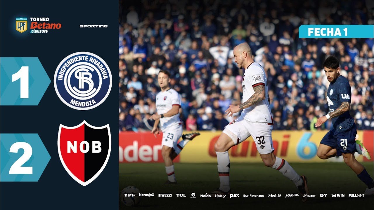 INDEPENDIENTE RIVADAVIA 1 - 2 NEWELL'S I Resumen del partido | #TorneoBetano Clausura 2025