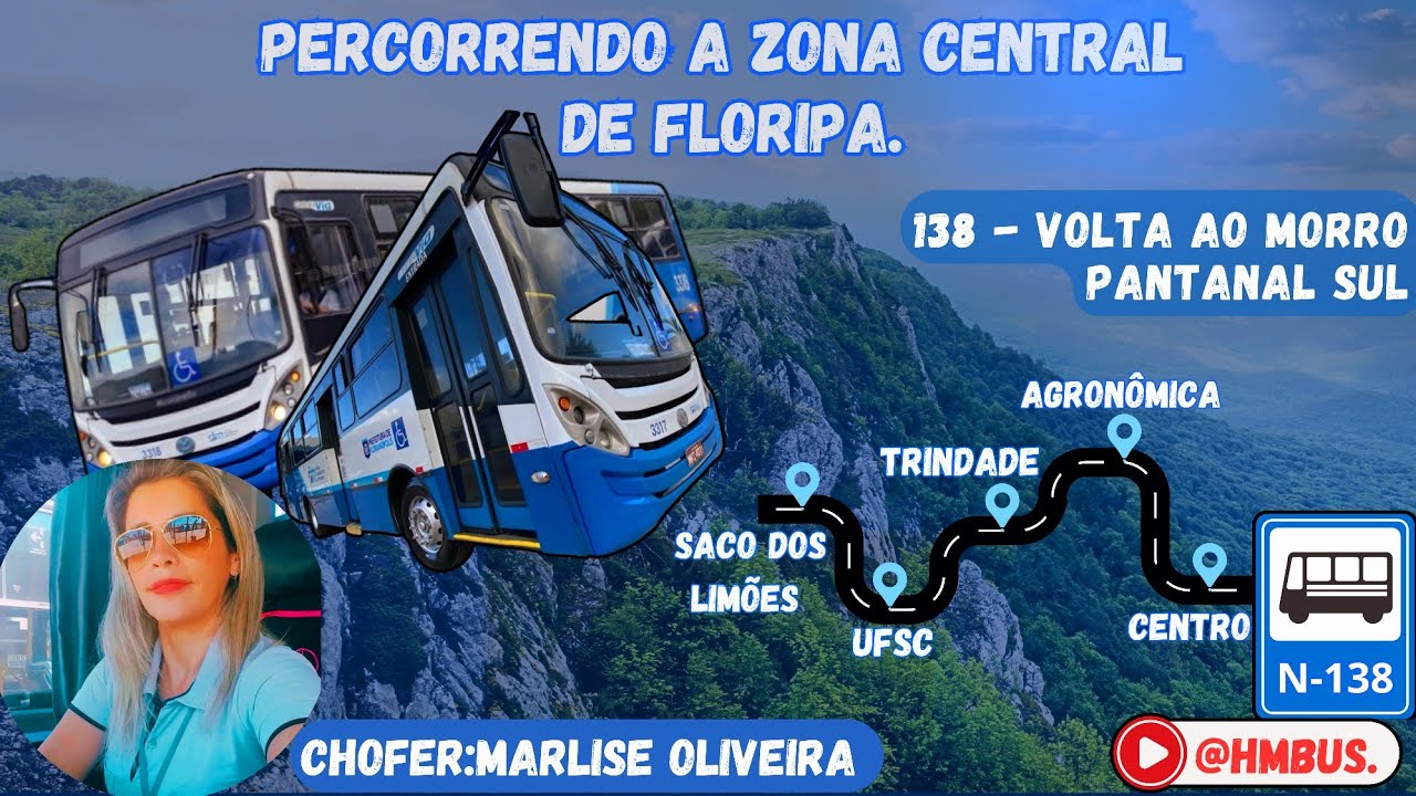 Mulherada na pressão - Linha 138 - Volta ao Morro Pantanal Sul no Volkswagen 17.230 EOD em Floripa.