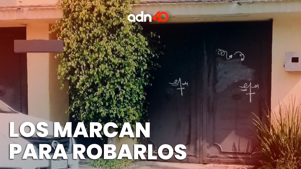 Delincuentes así marcan casas, negocios y autos para robarles