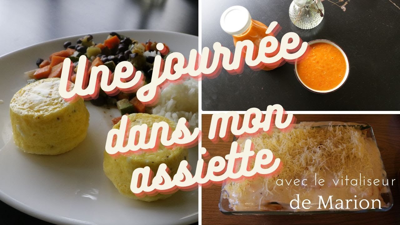 Une journée dans mon assiette avec le vitaliseur.