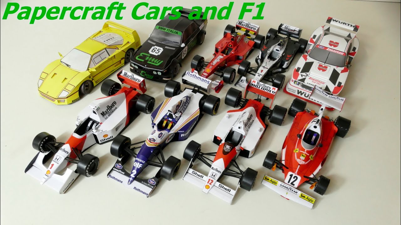 (Papercraft) Všechny mé papírové modely formulí a pár aut