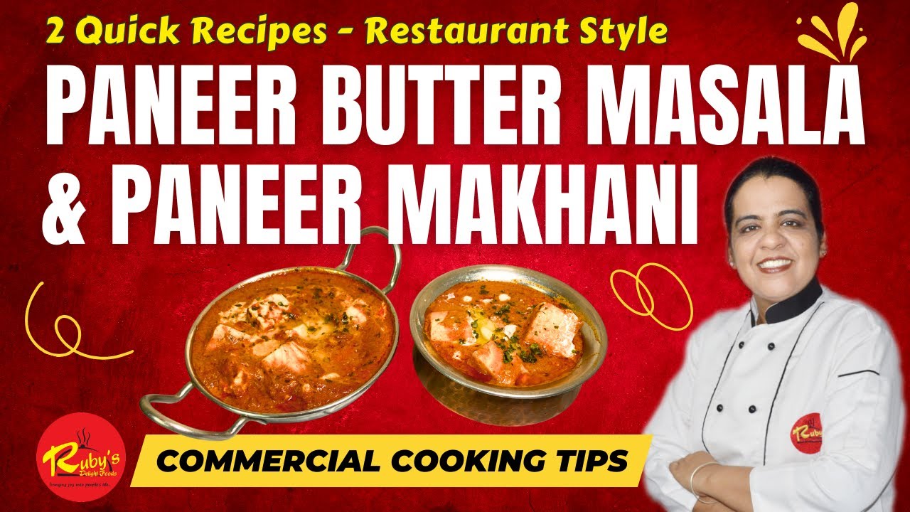 2 Quick Restaurant Style Paneer Recipes - Paneer Butter Masala & Paneer Makhani Made Easy!