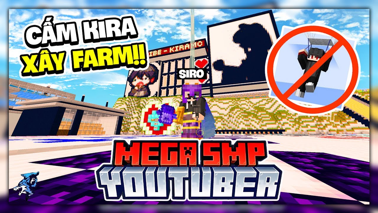 Tui Sẽ Cấm Kira Xây Farm Trong SMP Mới ! Siro Bất Lực Vì Server YTB Co op Siêu Lag
