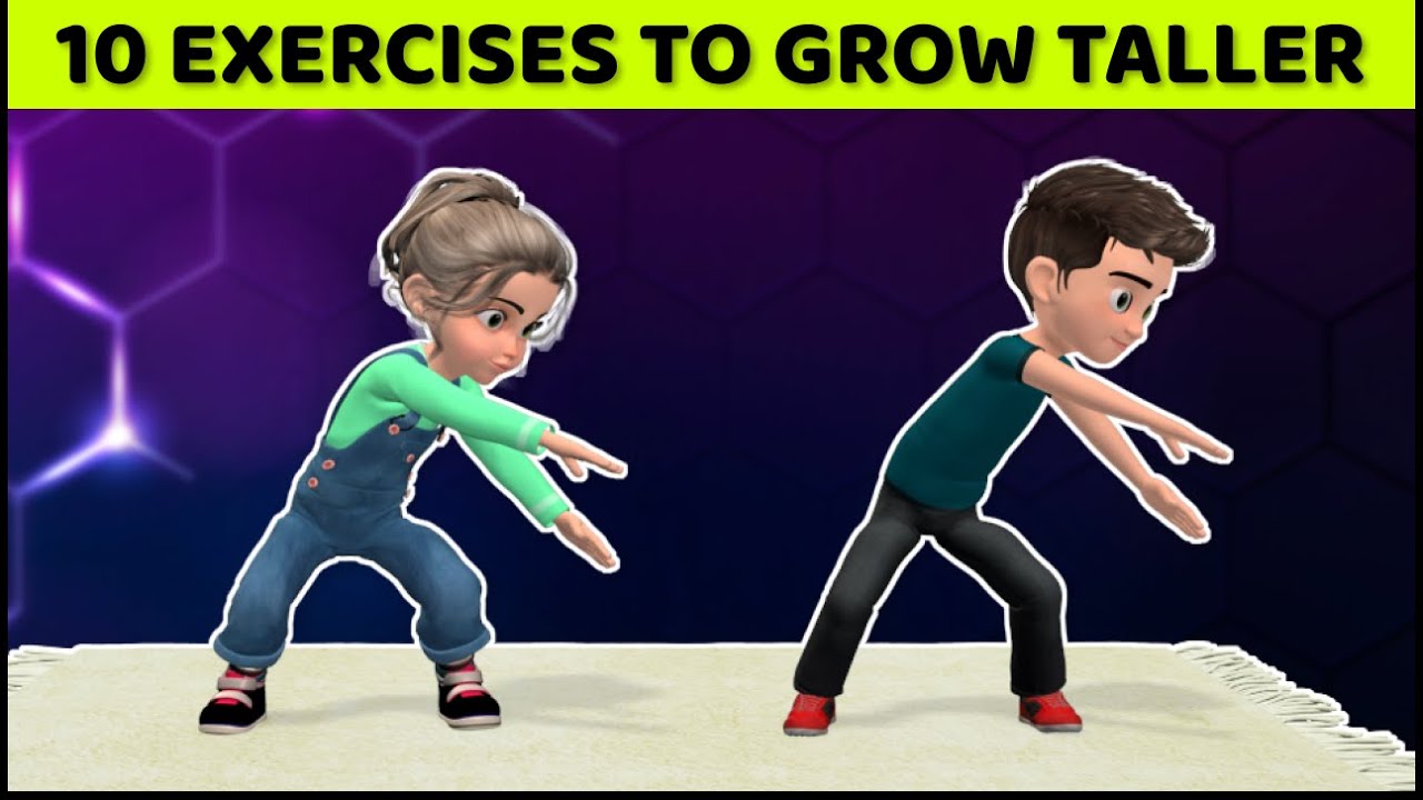 10 BEST EXERCISES TO GROW TALLER - STRETCHING FOR CHILDREN