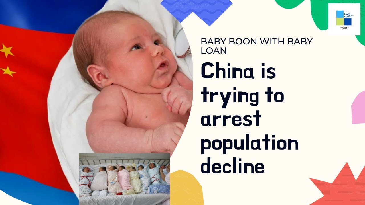 Chinese population is declining: LOAN for BABY is on the way