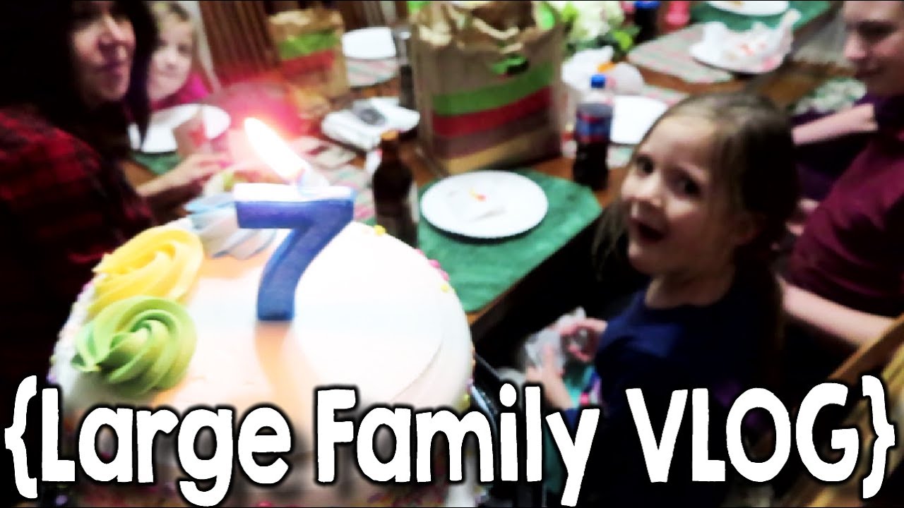 Sophia Turns 7 ¦ Burger King by Candlelight ¦ Large Family VLOG