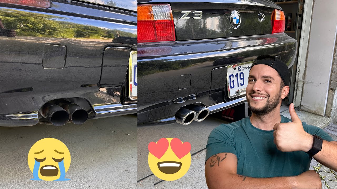 BMW Z3 1997 Exhaust Tip Makover -   اجي نبدلو العادم بداريجا