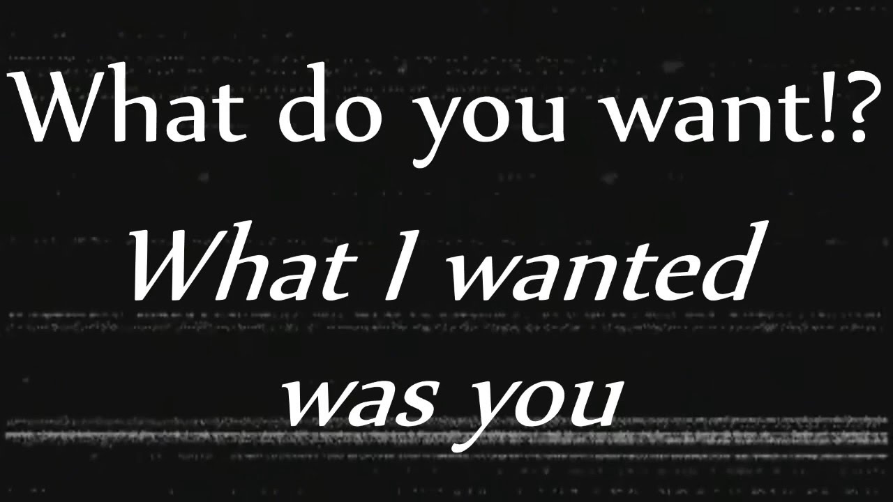 Free audio what i wanted was you