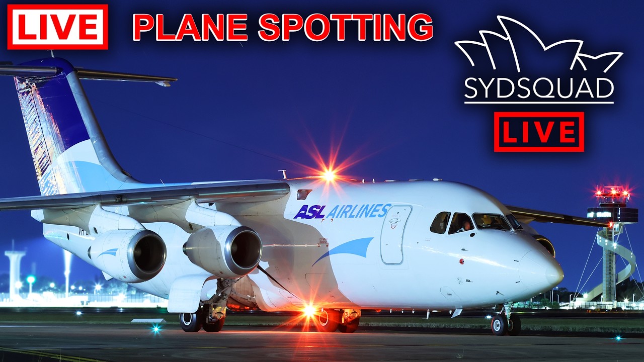 🔴LIVE - SydSquad's Final BAe146 Freighter Night - Sydney Airport Plane Spotting!- 22.7.26 🔴
