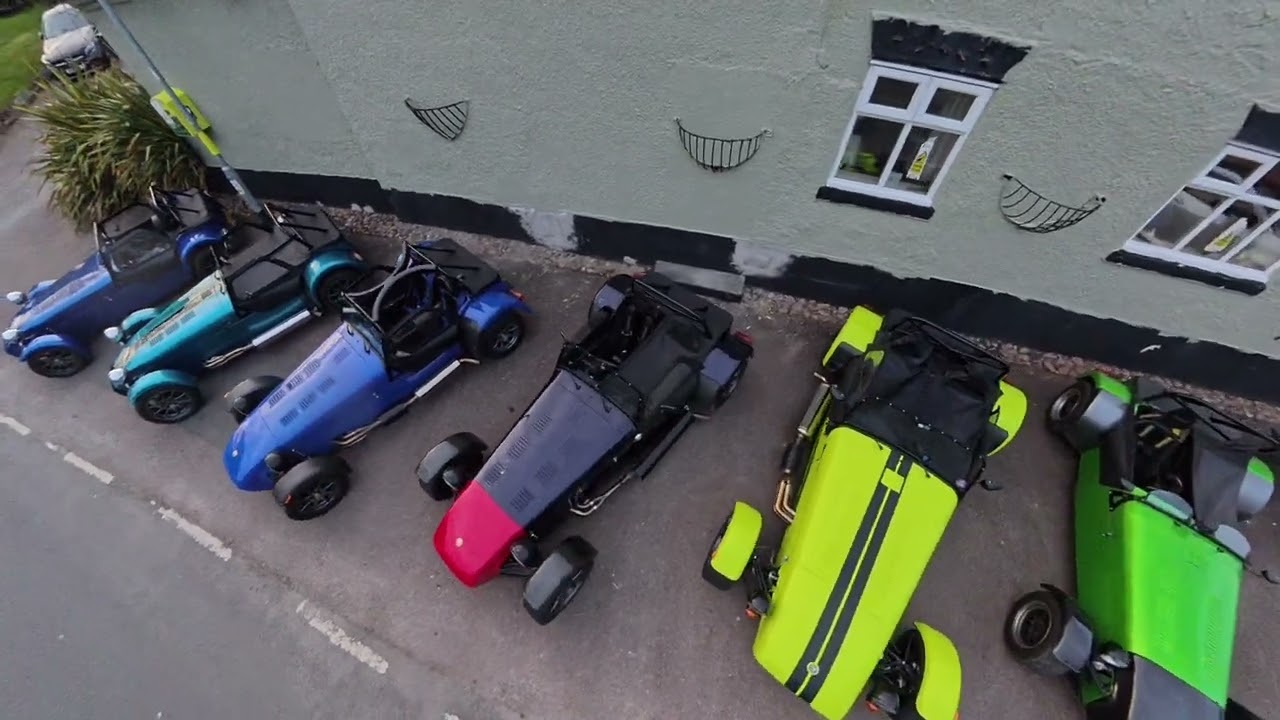 Caterham, flying visit to local 7 meet.
