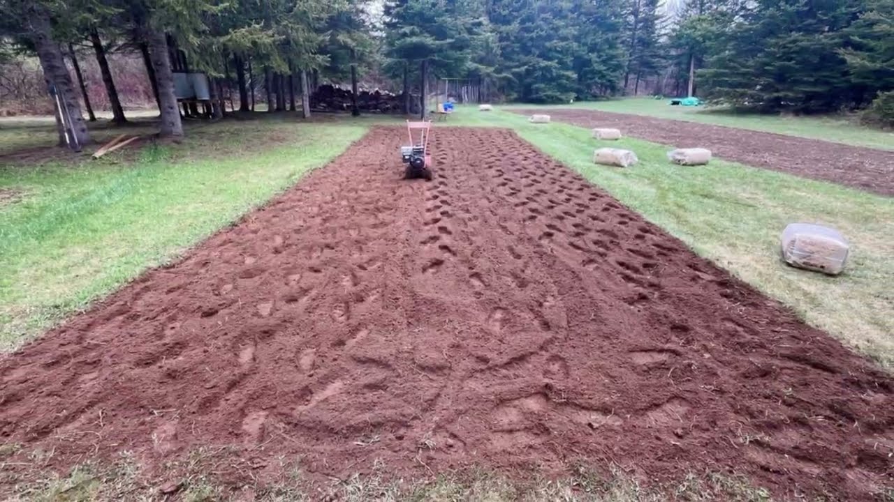 Rototilling Gardens at Adventure 38