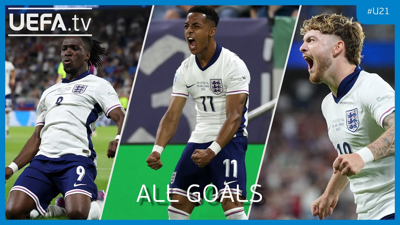 EVERY England Goal To Win The Under-21 EURO 2025 Trophy! 🏆