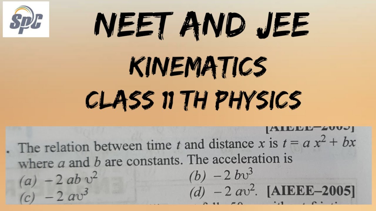 The relation between time t and distance x is t = ax^2 + b x where a and b are constants . The accel