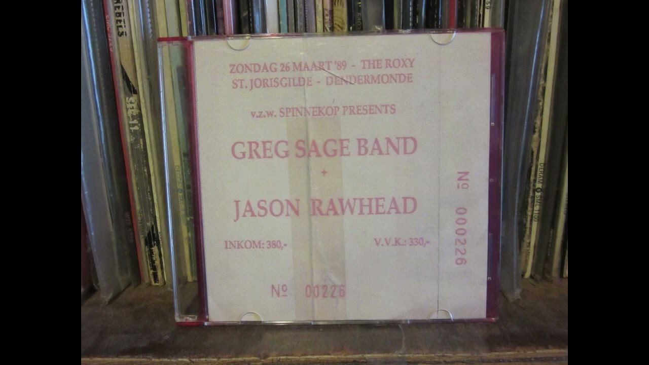 Greg Sage Band (US) Live @ The Roxy, Dendermonde BE March 26th 1989 (Rare live tape by WIPERS bloke)