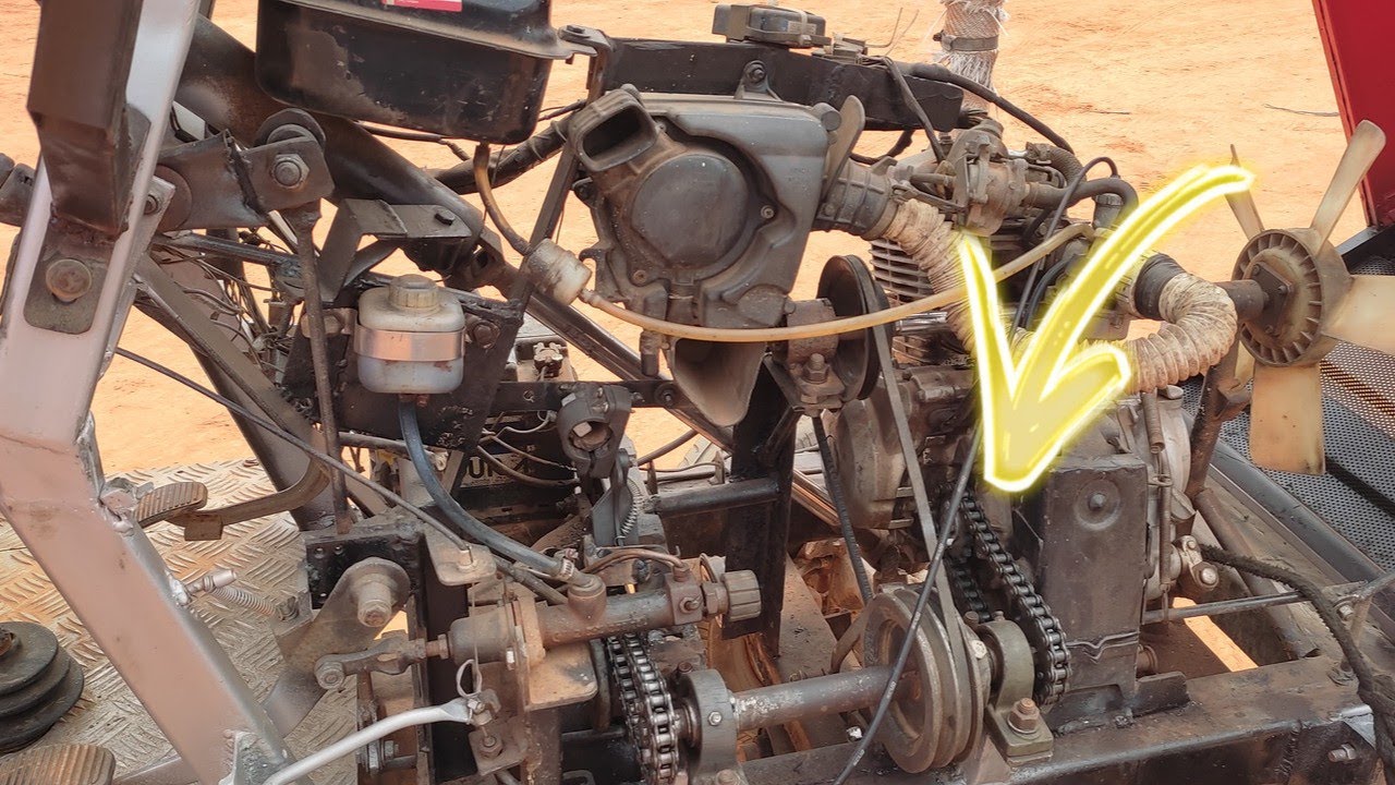 VOCÊ SABIA que era assim?!! Como é feita a transmissão do TRATOR CASEIRO com motor de moto!