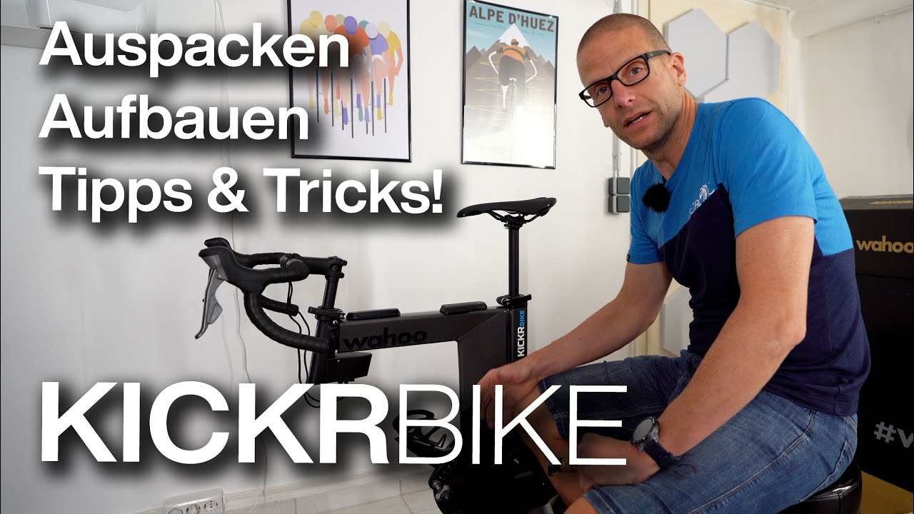 Wahoo Kickr Bike Auspacken/Unboxing Aufbauen & Einstellen: Rennrad + Triathlonrad (Redshift)